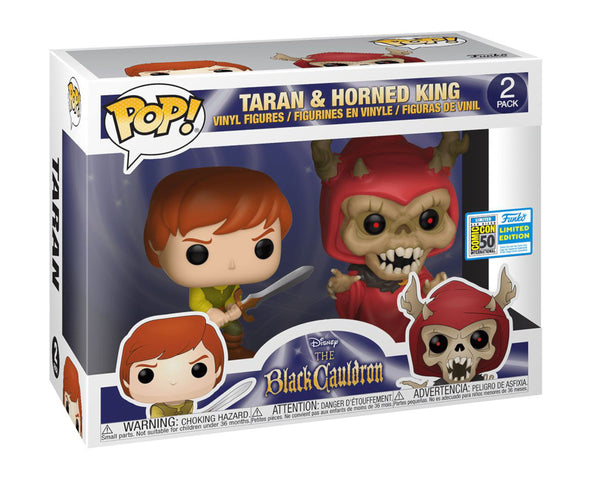  Funko Pop! Disney's The Black Cauldron - Pack Taran e Horned King Exclusivo SDCC
